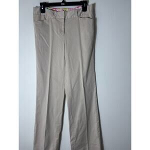 Lilly Pulitzer Khaki Straight Leg Ankle Pants Sz 6